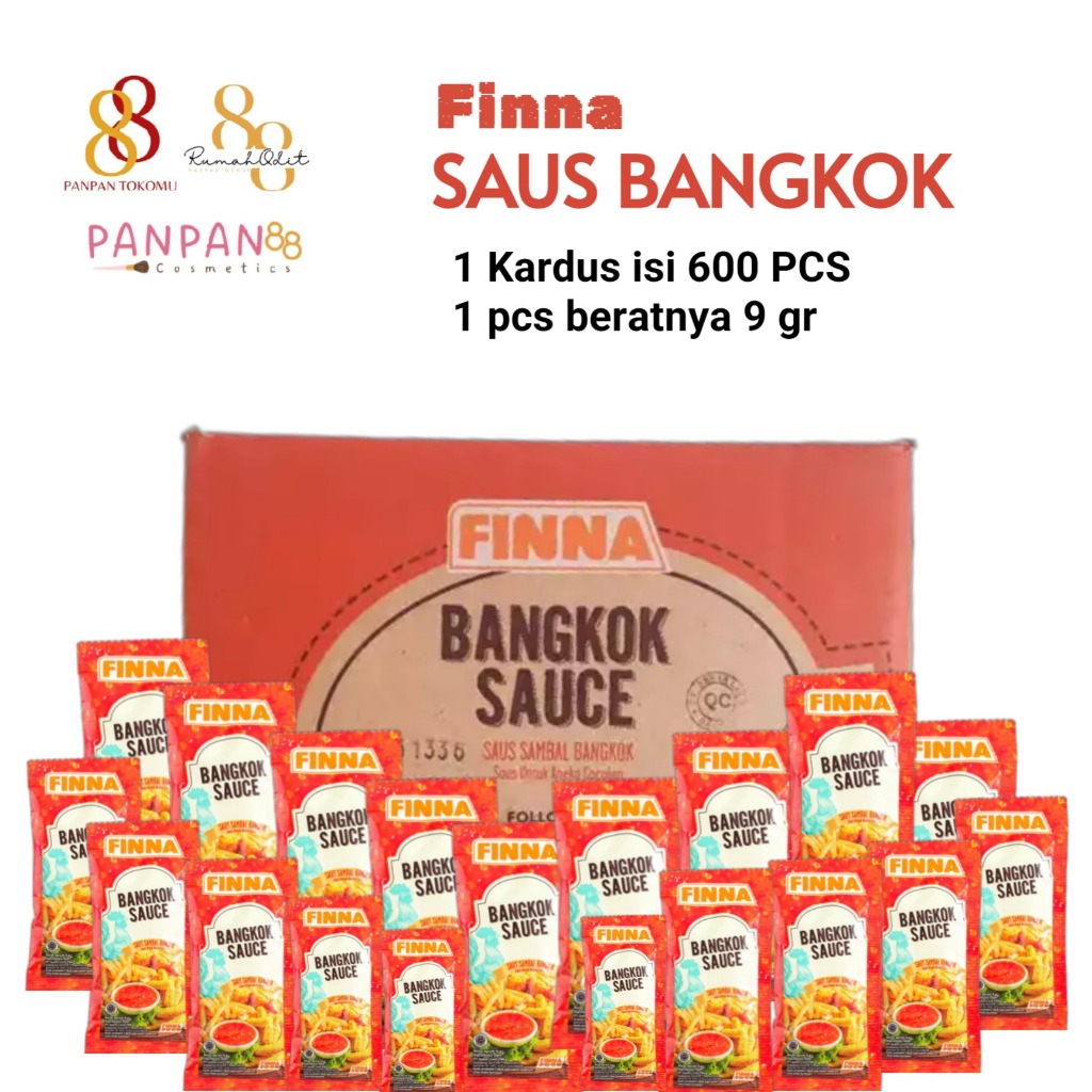 

Sambal Bangkok Finna Sachet 9 gr - KEMASAN DUS ( EXP MEI 2026 )