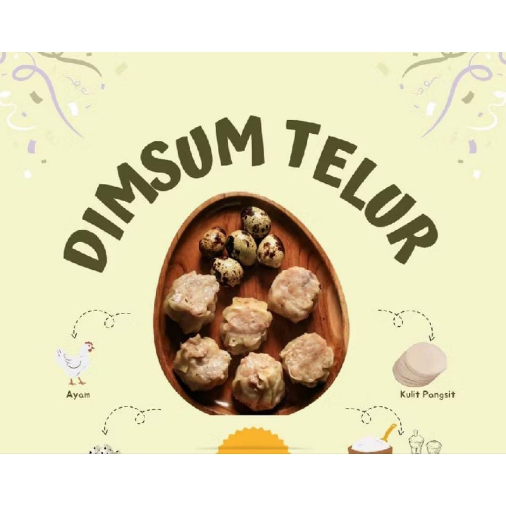 

Dimsum telor puyuh isi 25pcs