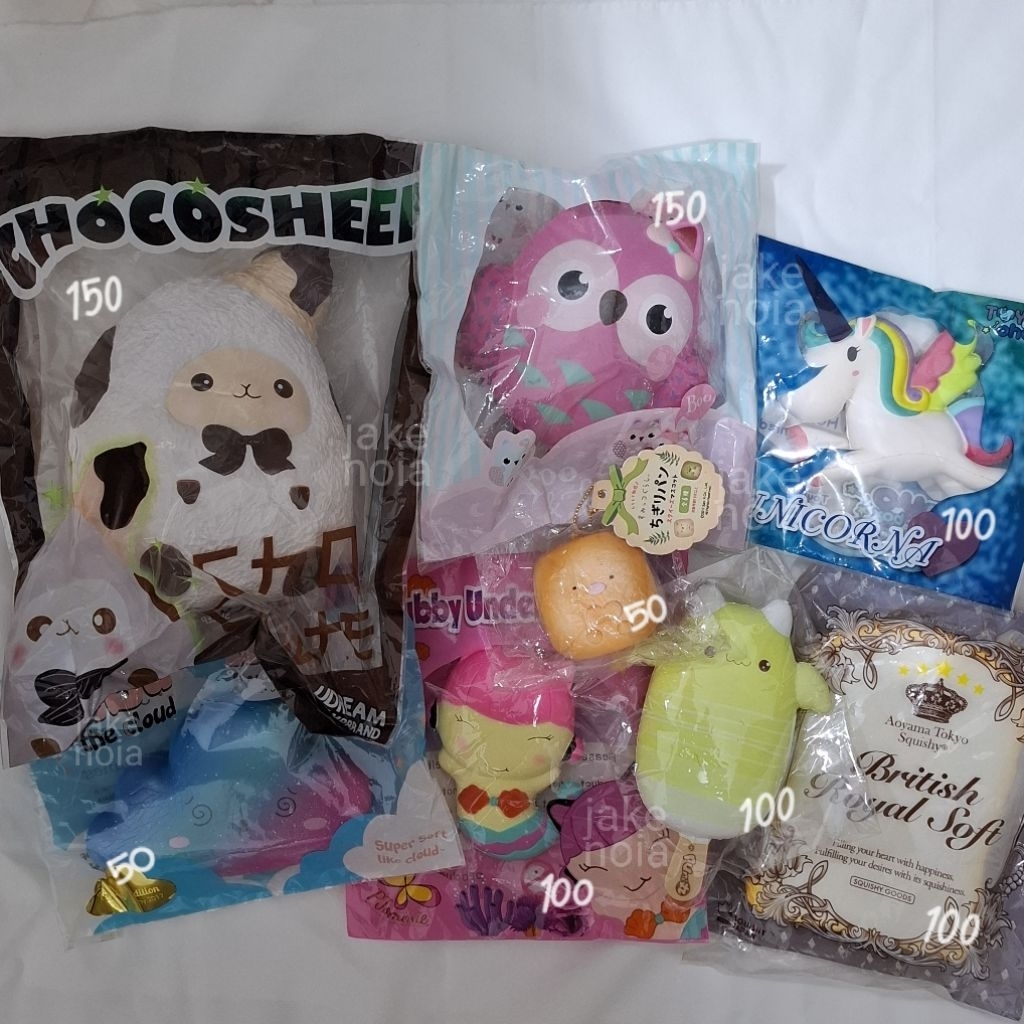 squishy licensed flashsale murah choco sheep ibloom british royal soft bread miss chubby mermaid cup