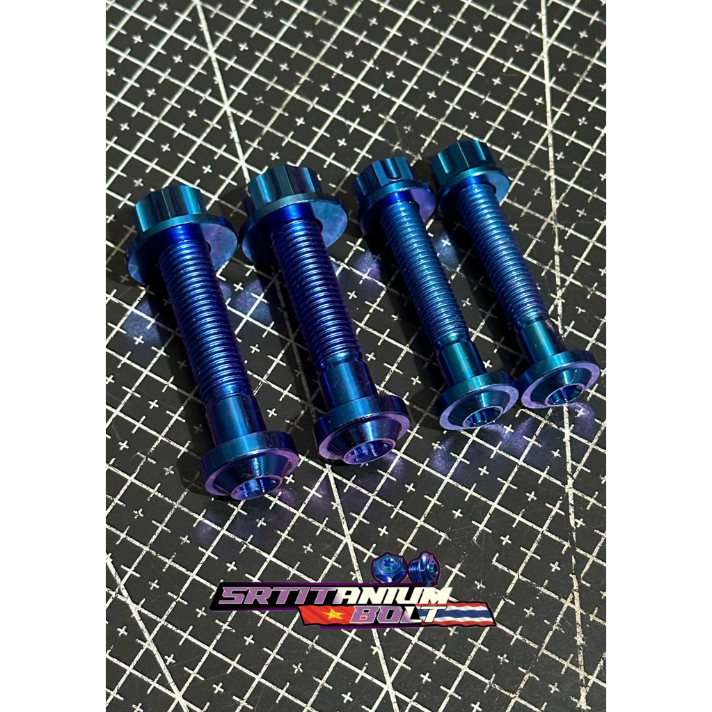 SET BAUT TITANIUM MOUNTING MIO NMAX AEROX DENGAN MUR ISI 4 BAUT DAN 4 MUR TITANIUM ORIGINAL