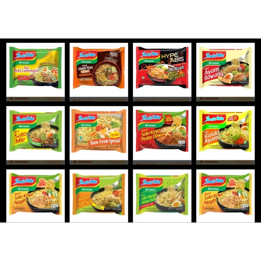 

INDOMIE MIE INSTAN ALL VARIAN 70gr