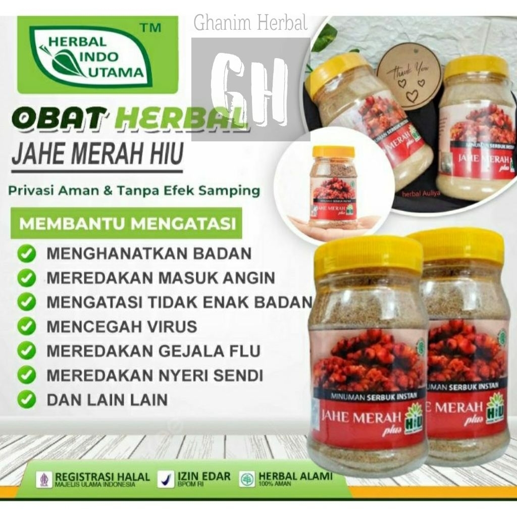 

JAHE MERAH serbuk plus | meningkatkan daya tahan tubuh, mengatasi masalah pencernaan seperti mual dan perut kembung, serta meredakan batuk | membantu mengontrol kadar gula darah dan menghambat pertumbuhan sel kanker