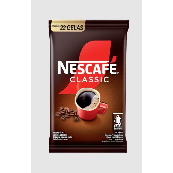 

Kopi Nescafe Classic 45 gr Refill