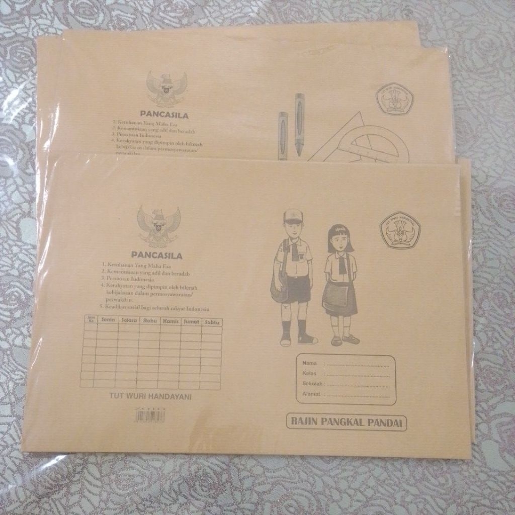 

Sampul Buku kertas coklat Kwarto
