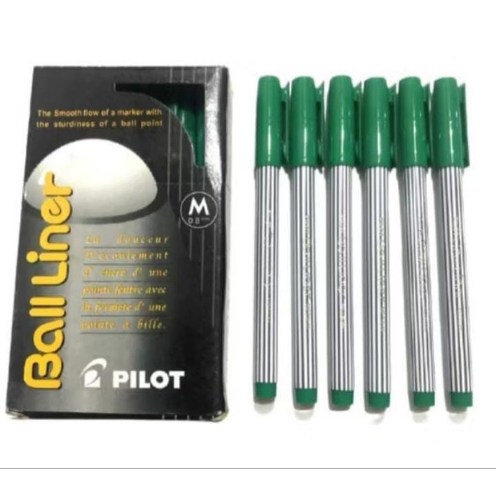

BALL POINT PILOT BALLINER HIJAU (1LUSIN)