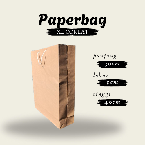 

Tas paperbag coklat polos uk 30x40 jumbo (isi 12pcs)