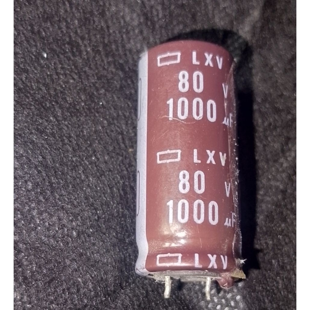 ELCO 1000UF 80V T4CM D1,5CM BEKAS CABUTAN