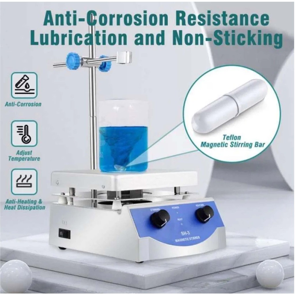 HOT PLATE STIRRER SH-3 HOTPLATE STIRRER SH3 MAGNETIC STIRRER SH 3 HOT PLATE WITH STIRRER SH.3 STIRRI