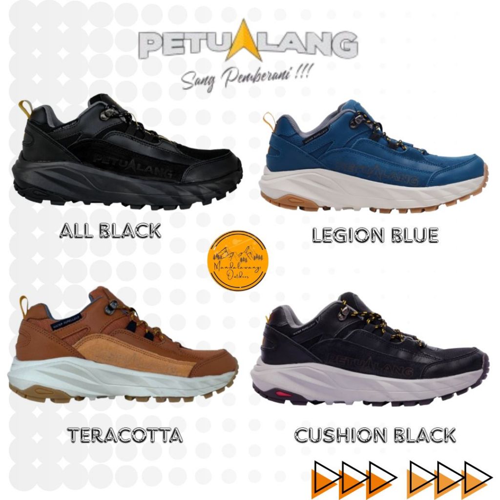 SEPATU GUNUNG PETUALANG SEMBALUN ANTI SLIP SEPATU HIKING TRAIL RUNNING WATERREPLLENT SEPATU PENDAKI 