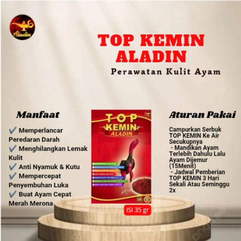 aladin top kemin suplemen ayam laga