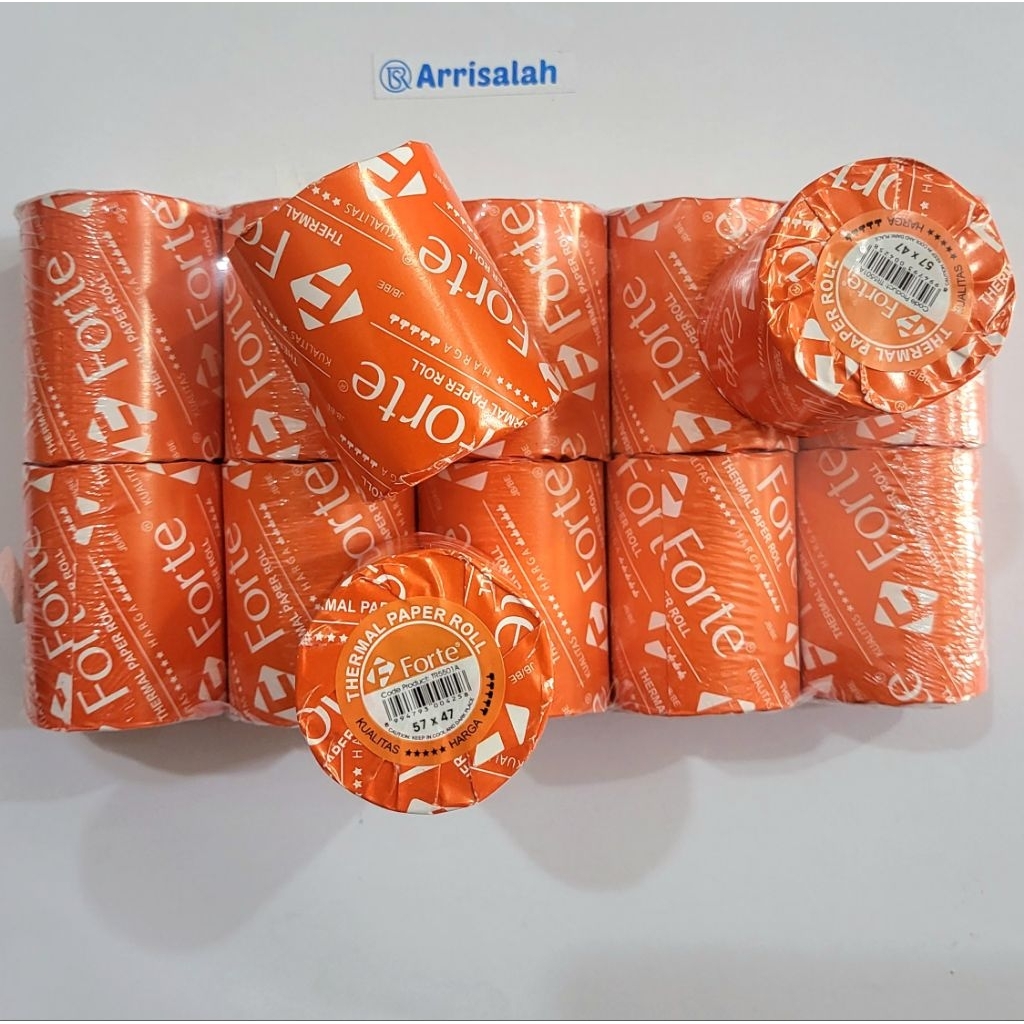 

Kertas Struk Kasir | Paper roll Kertas Thermal Forte 57 x 47 mm (Pcs)