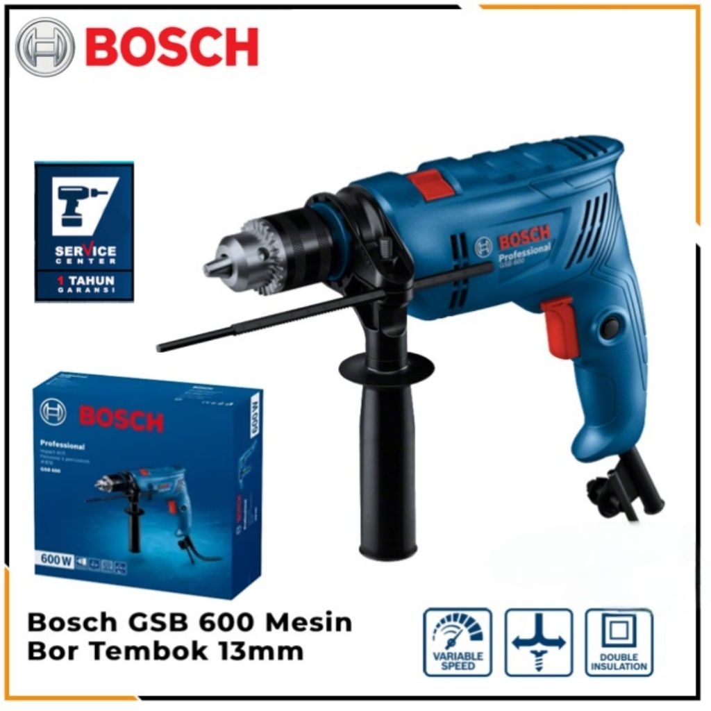 Mesin Bor 13mm Bosch GSB600 Original