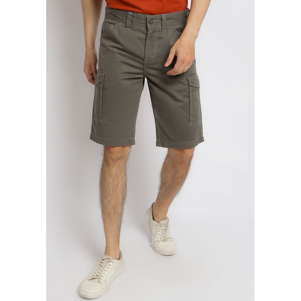 Cargo Short Pants CRGD401G CELANA PENDEK CARGO LOIS ORIGINAL PRIA GREY ABU