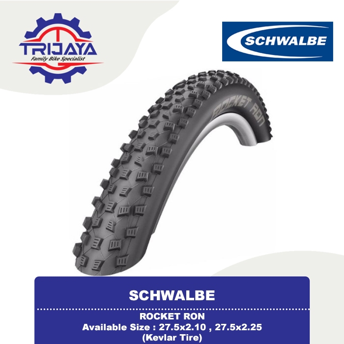 Schwalbe Rocket Ron 27.5 / 29 Kevlar Tire Ban Luar Sepeda MTB
