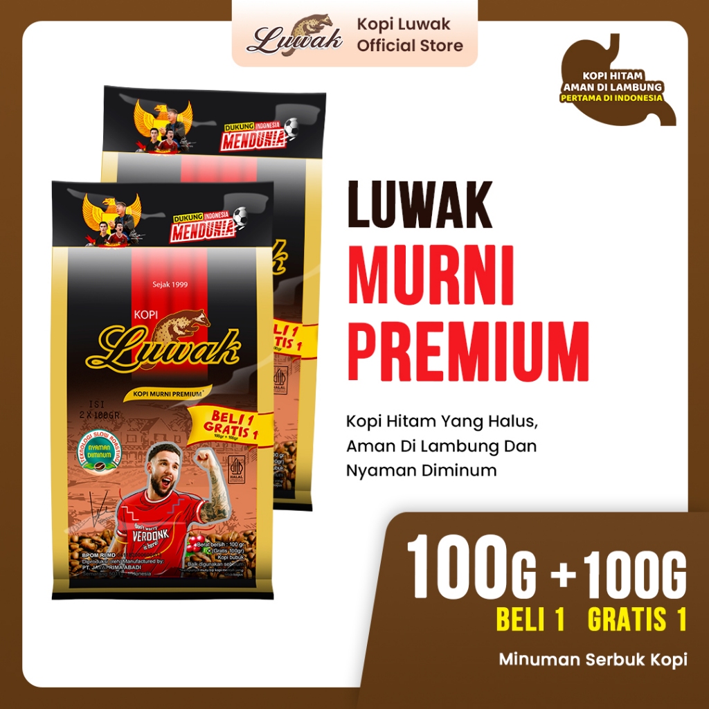 

KOPI LUWAK MURNI 100gr (PROMO 1 GET 1)