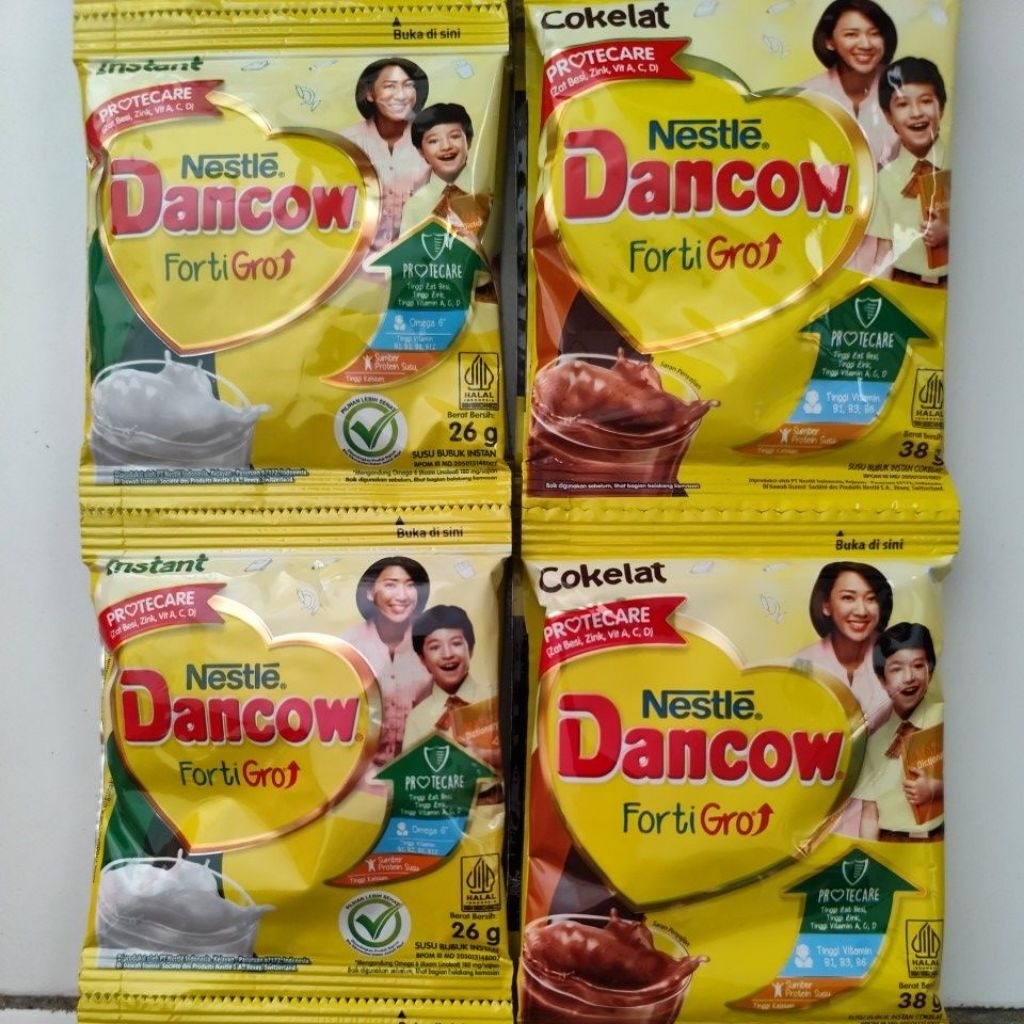 

Nestle Dancow Forti Gro putih 26gr / cokelat 38gr