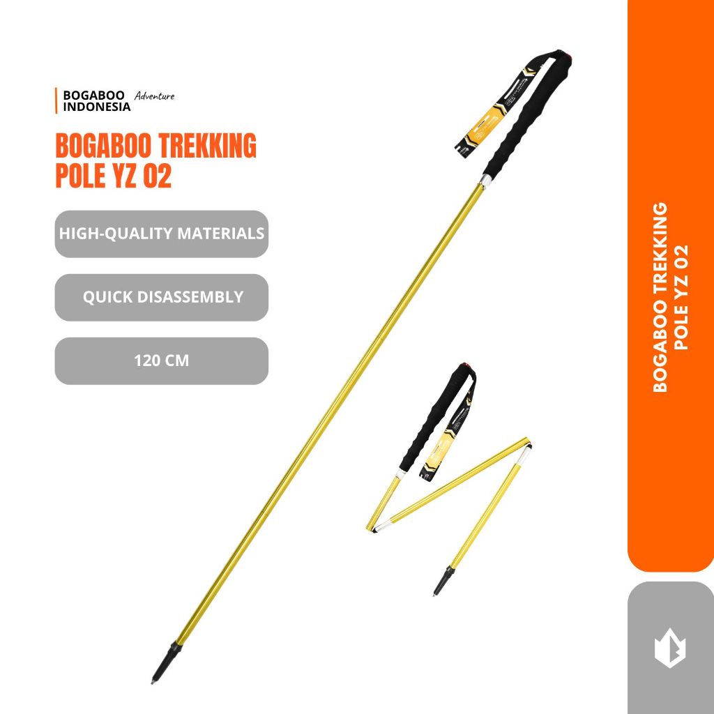 Trekking pole BOGABOO Lipat YZ 02 - Tongkat Pendaki - Tongkat Gunung Camping -Tracking Pole - tracki