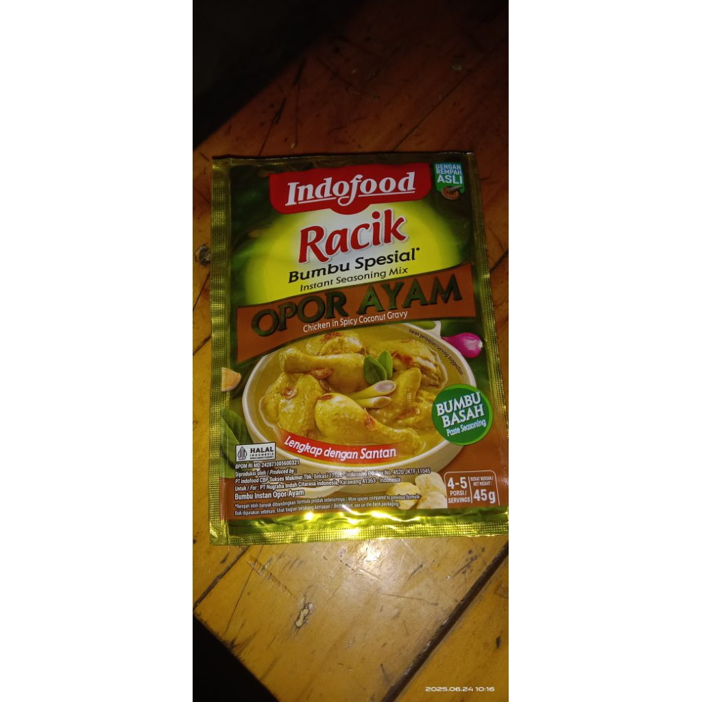

Bumbu Indofood racik opor 45gr