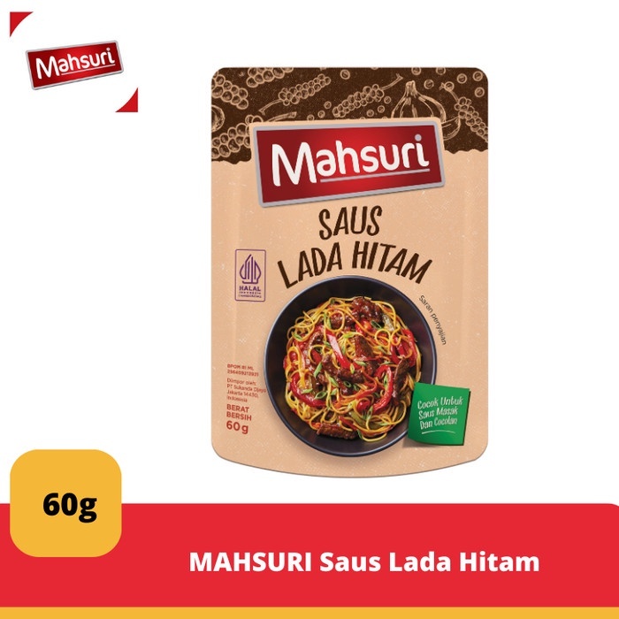 

[oddsolshop] pekanbaru/Mahsuri Saus Lada HItam 60GR Black Pepper Sauce Saos Blackpepper