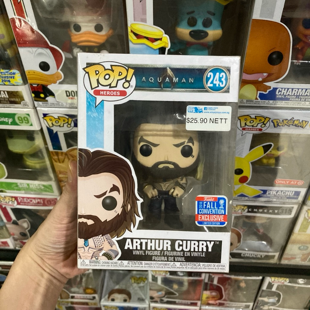 Original funko pop aquaman arthur curry NYCC
