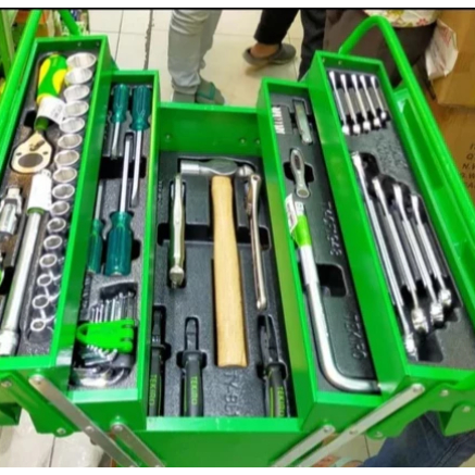 Termurah Tool Box Set 72 Pcs Tekiro/Mechanic Tools Tekiro Isi 72 Pcs Kotak perkakas 3 susun isi 72 p