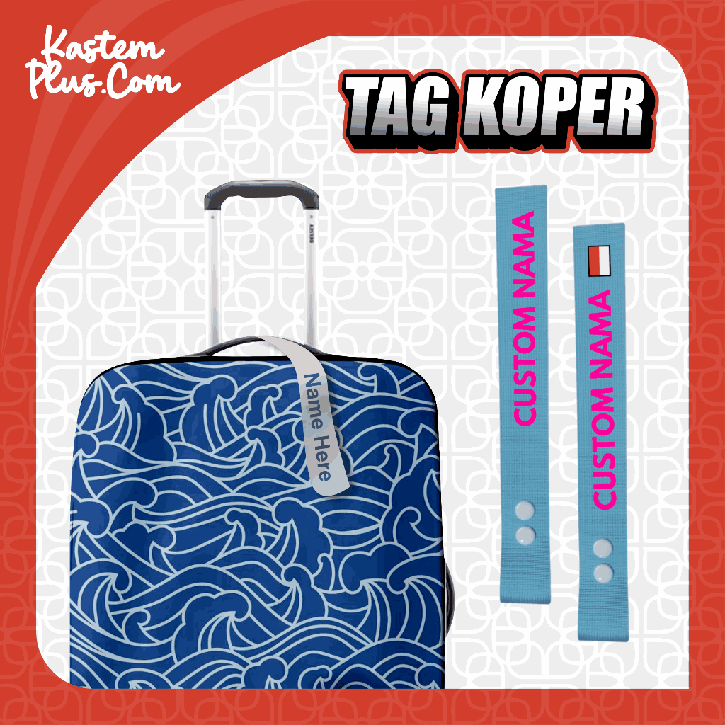 Tag Penanda Koper Custom Nama Gantungan Penanda Koper Haji & Umroh Baggage Tag