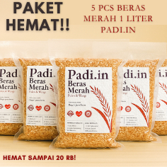 

PAKET HEMAT Beras Merah Pulen & Pandan Wangi 5 Liter – Kemasan Vakum Tahan Lama, Sehat & Lezat