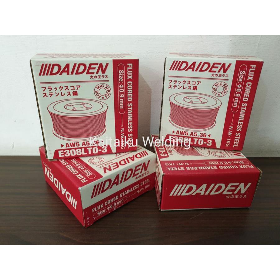 Kawat Las Stainless Steel 0.9mm Flux Core DAIDEN 1 kg