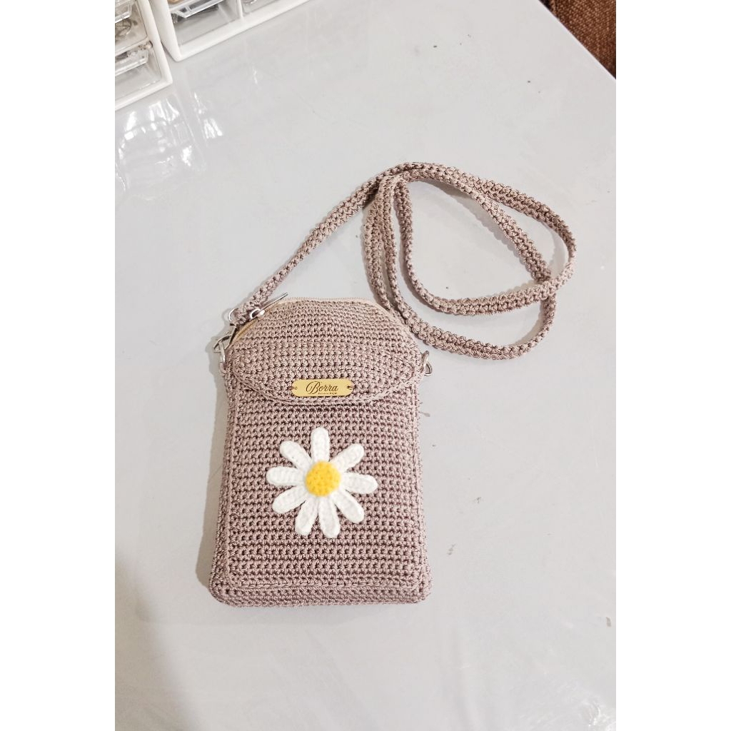 Tas Hp | dompet hp | tas rajut | tas selempang | Tas kecil | tas unik | tas wanita