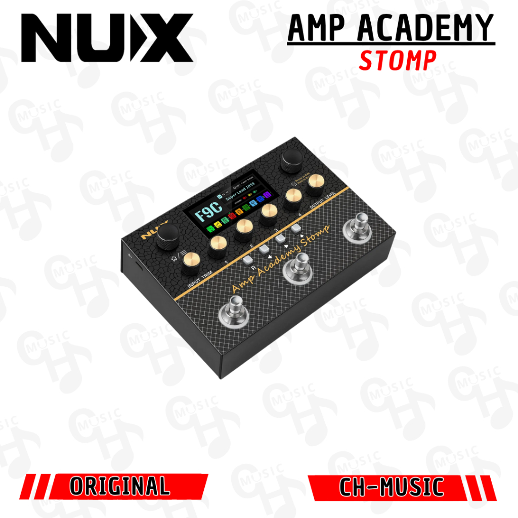 Nux Amp Academy Stomp TSAC-4K Preamp & Power Amp combination Efek Gitar Ampacademy