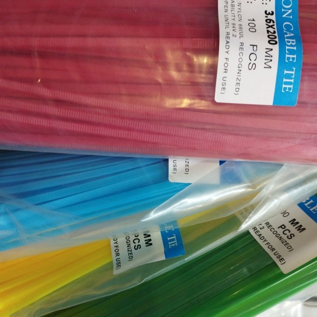 

KABEL TIES TIS WARNA 3.6 X 200 MM 20CM ISI 100