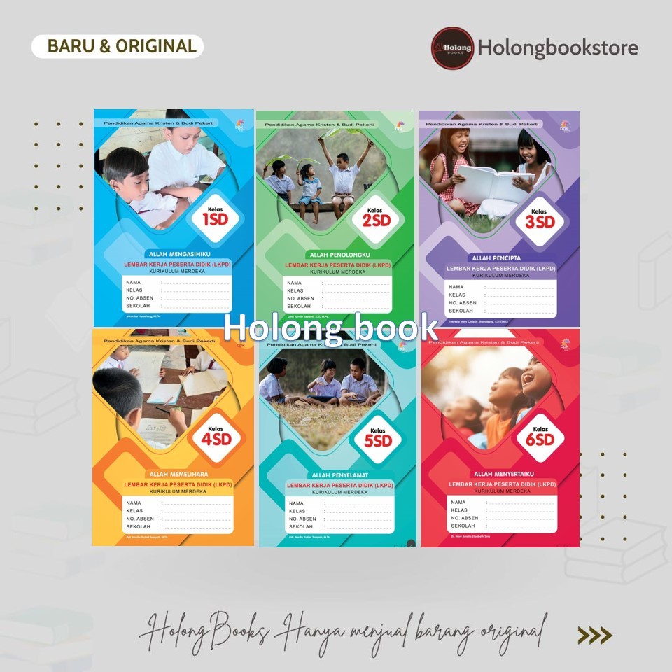 Buku LKS / LKPD Pendidikan Agama Kristen & Budi Pekerti  Kurikulum Merdeka Kelas 1 2 3 4 5 6 SD