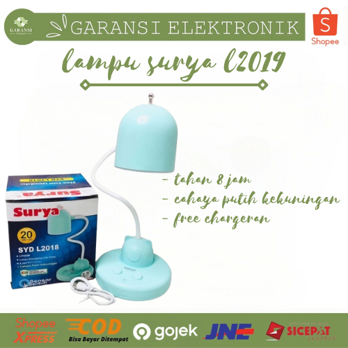 SURYA LAMPU SENTER EMERGENCY L2019 / LAMPU SENTER SURYA PENERANGAN BELAJAR