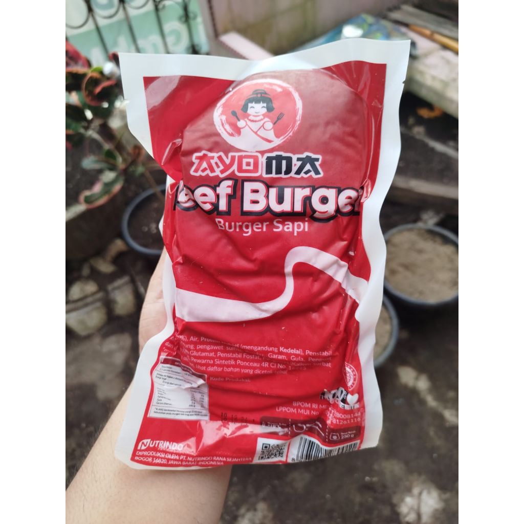 

Ayoma Daging Burger Sapi (Isi 10pcs) Kemasan 250gram