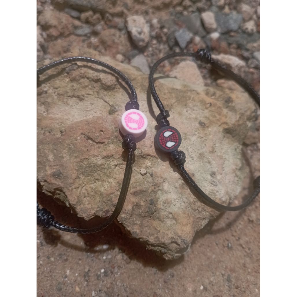 2 pcs (sepasang) gelang couple Spiderman/gelang couple