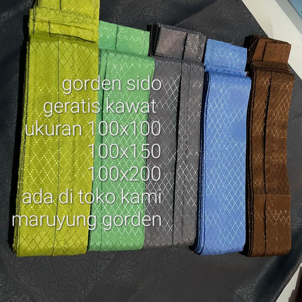 GORDEN MURAH JENDELA BIASA MOTIF SIDO POLOS MODEL PLISKET GORDEN JENDELA PINTU