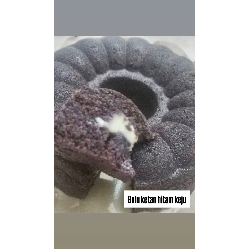 

Bolu ketan hitam keju lumer