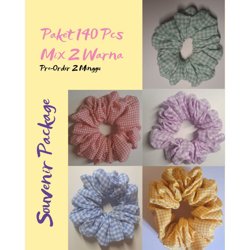 SouvenirPackageScrunchie-SouvenirNikahan-SouvenirUlangTahun&Arisan-StokJualan-danlain-lain