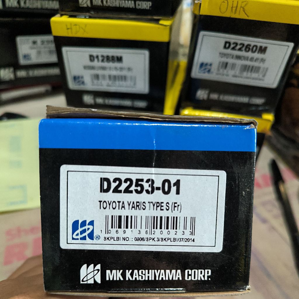 KAMPAS REM DEPAN YARIS S MK D2253-01 BRAKE pads