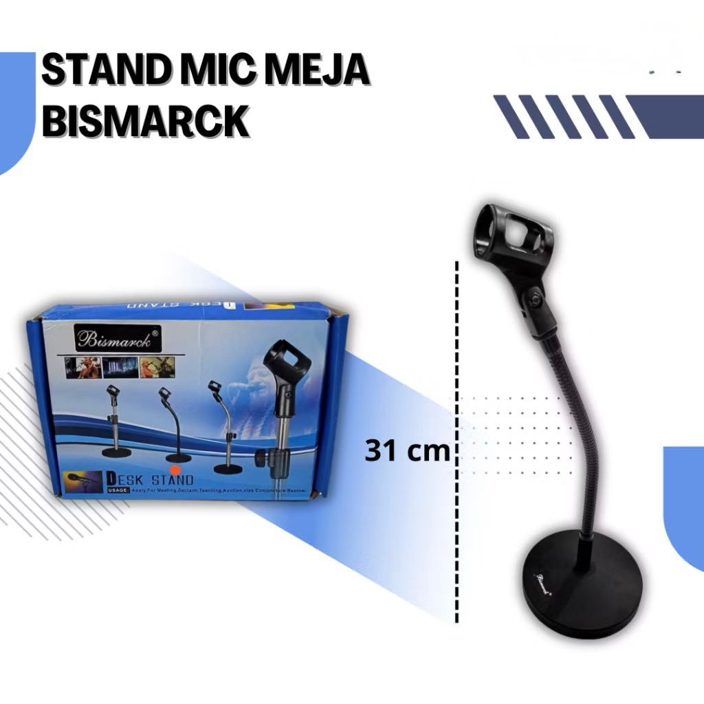 ORIGINAL STAND MIC MEJA BISMARCK STAND MICROPHONE MEJA STAND MIC STAND MIC MEETING BELAJAR KELAS