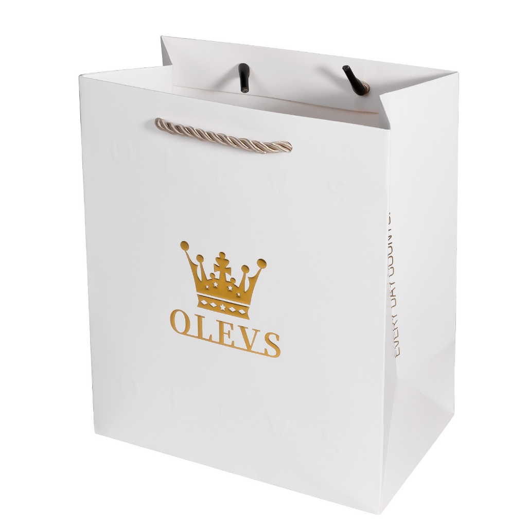 

OLEVS Tas Hadiah Mewah Tas Tangan Putih Dengan Kekerasan Tinggi Dapat Diberikan Kepada Orang Lain