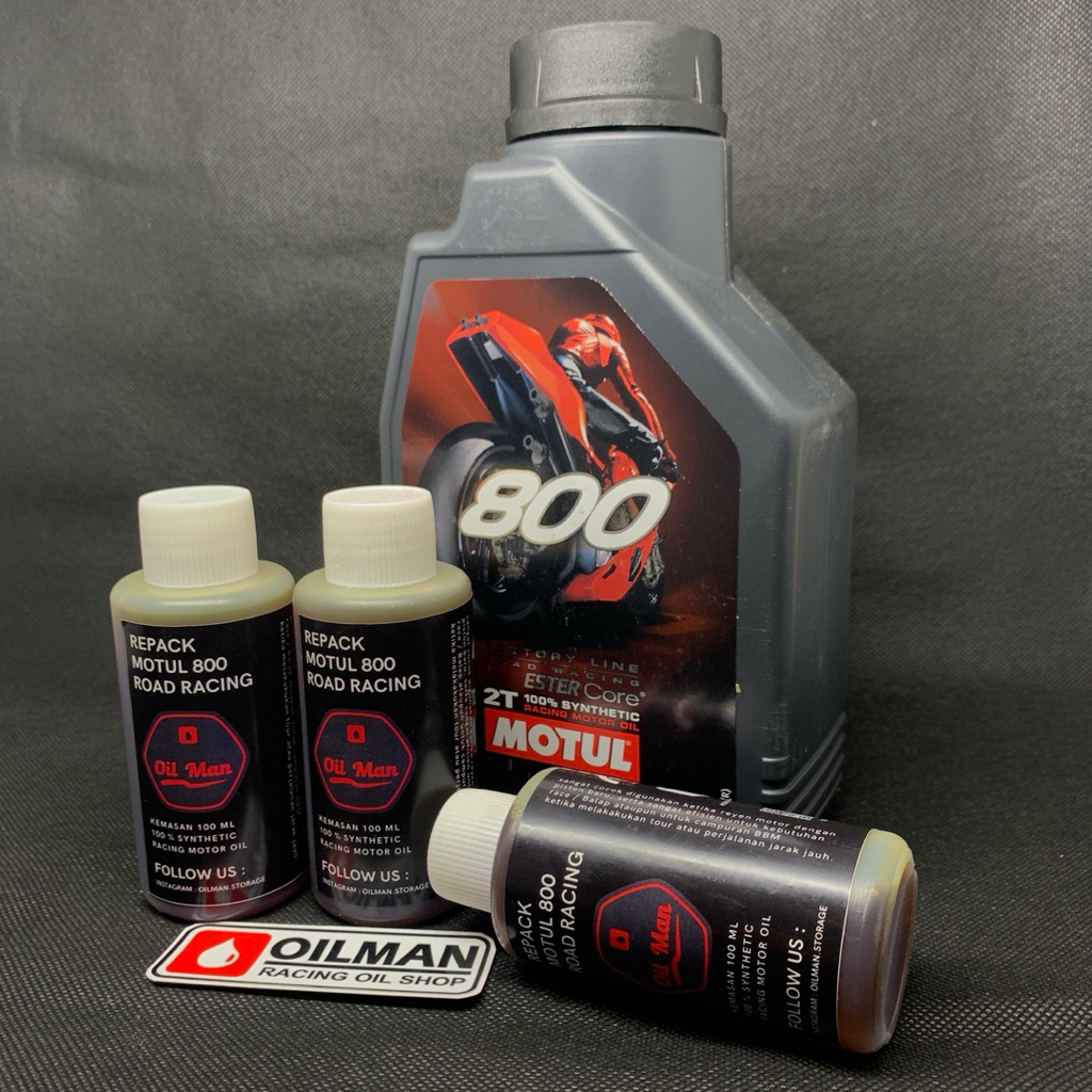 OLI SAMPING MOTUL 800 ROADRACE ORIGINAL REPACK 100ML OLI SAMPING RACING MOTUL 800 OFFROAD MOTUL 800 