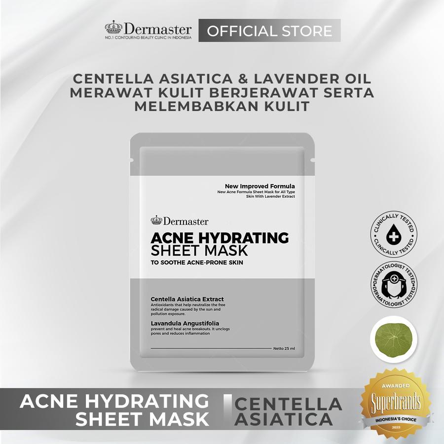 Dermaster Acne Hydrating Sheet Mask – 25 ml ORIGINAL BY DERMASTER