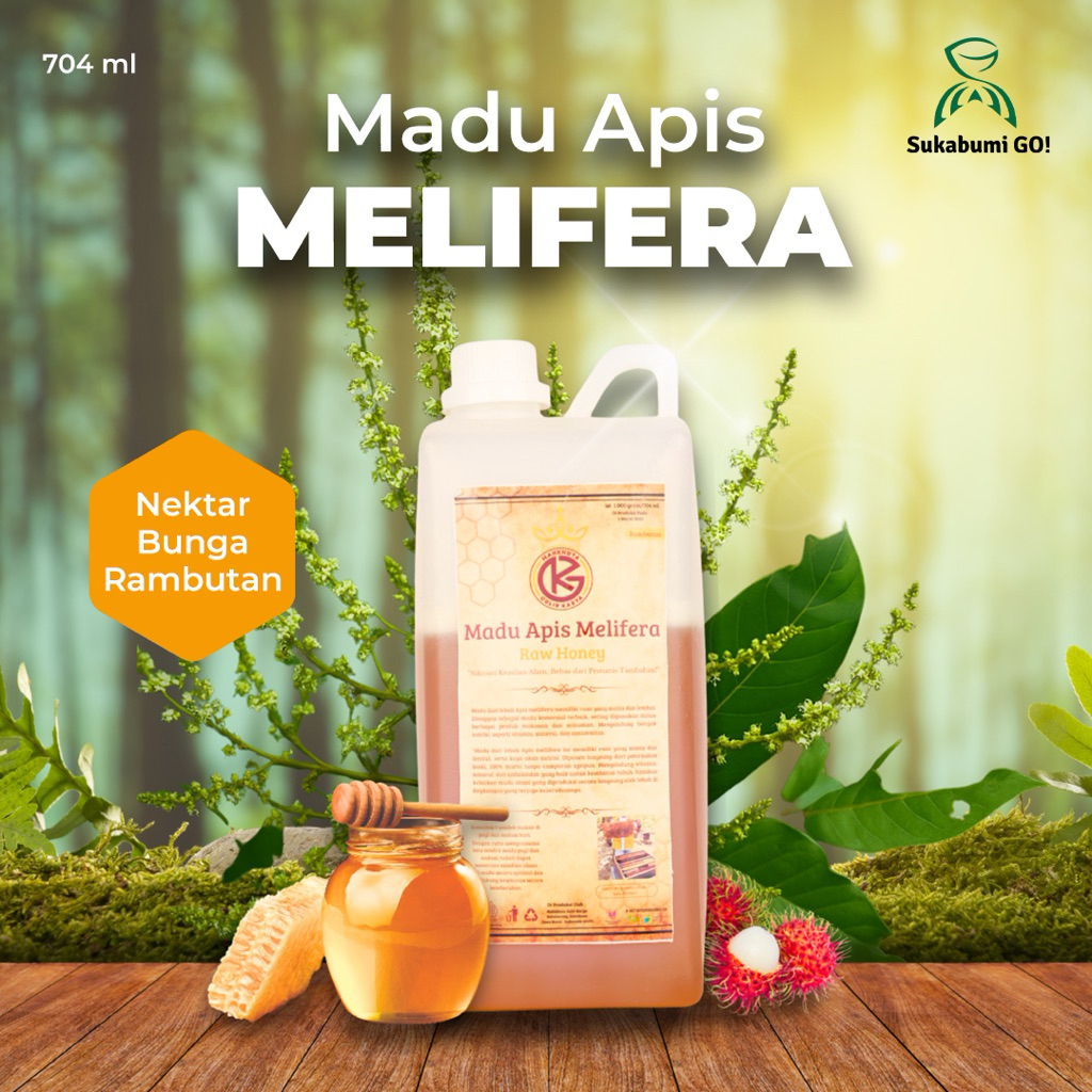 

Madu Apis Melifera (704ml) | Nektar Bunga Rambutan/Multiflora/Kelengkeng