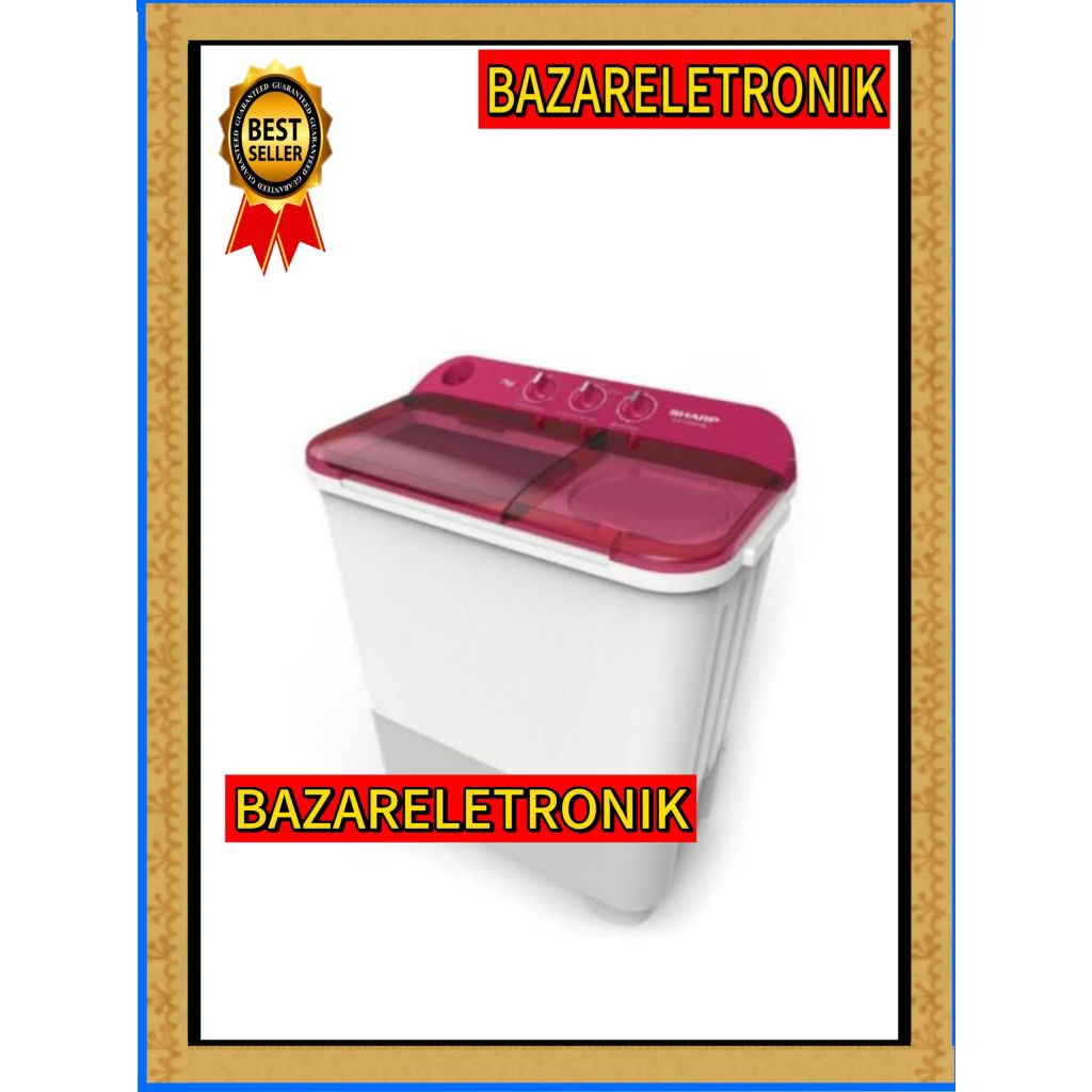 MESIN CUCI SHARP 75NT / MESIN CUCI SHARP 2 TABUNG / SHARP EST 75 NT