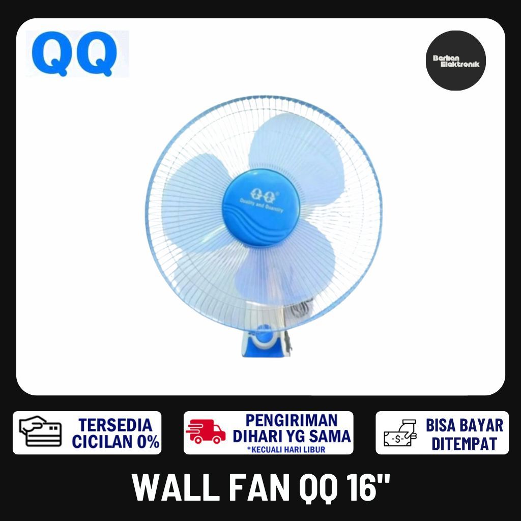 [COD READY] QQ WALL FAN 16 INCH GMM 370 / KIPAS ANGIN DINDING QQ GMM370 PROMO WALL FAN KIPAS ANGIN Q