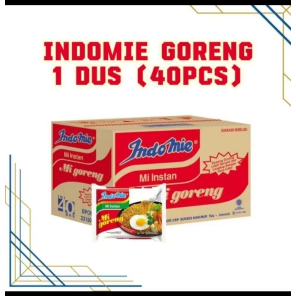 

Indomie goreng 1 Dus isi 40 pcs