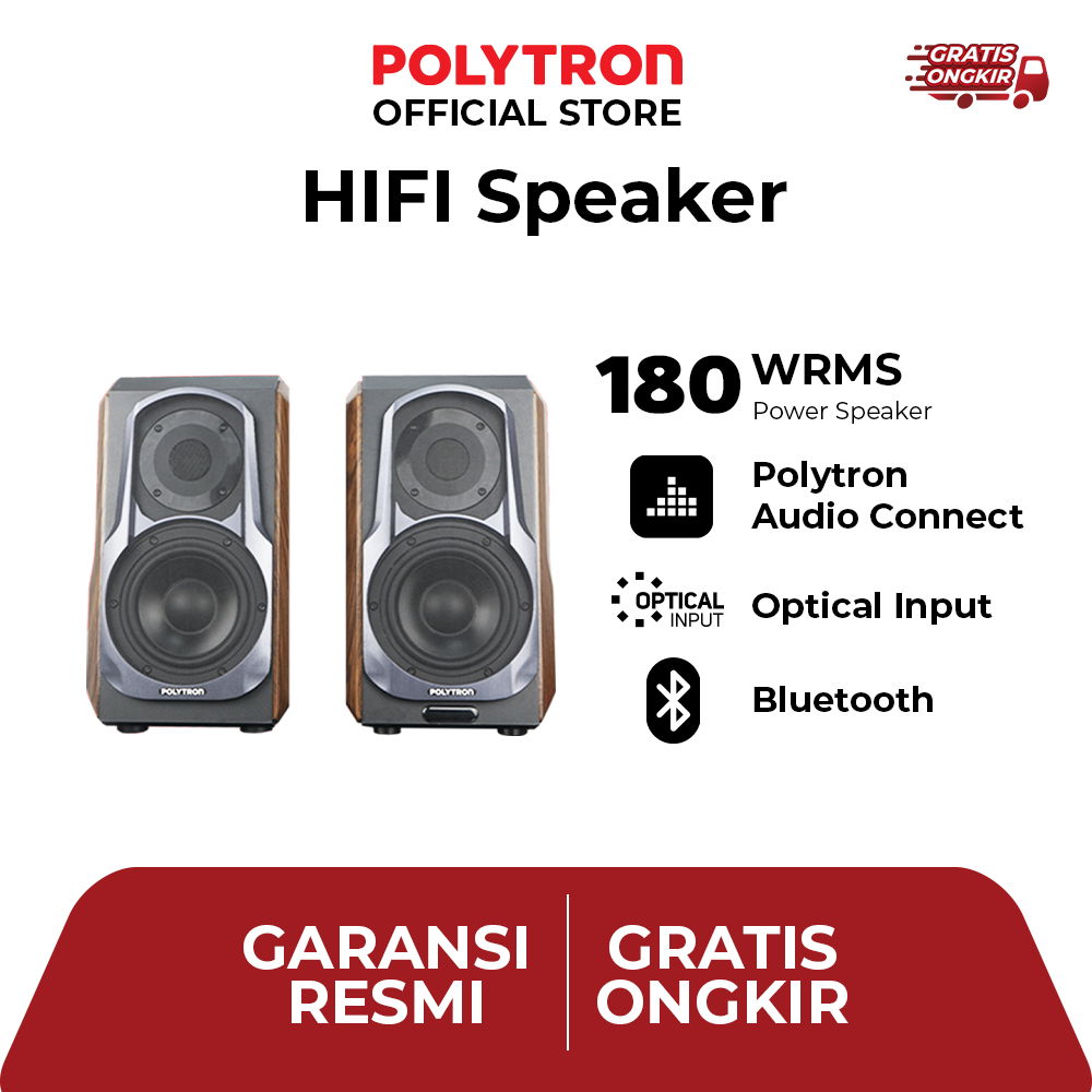 POLYTRON HiFi Active bookshelf speaker AUDIVO PHS 6A