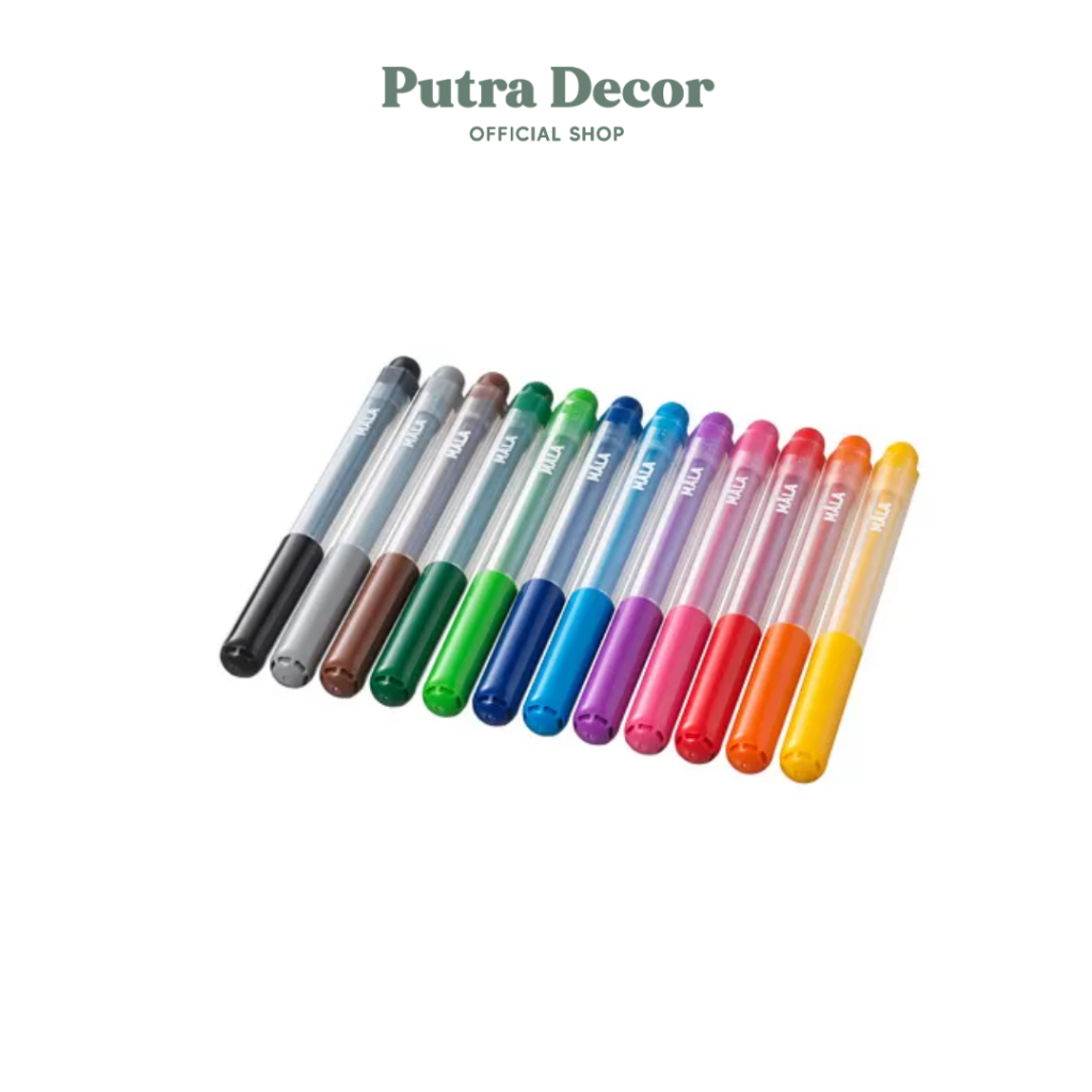 

IKEA MUST HAVE PD MÅLA Pena tinta berwarna, warna campuran 12 PCS