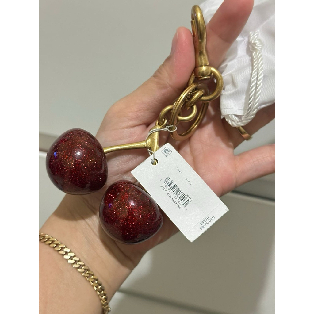 Coach Chery bag charm